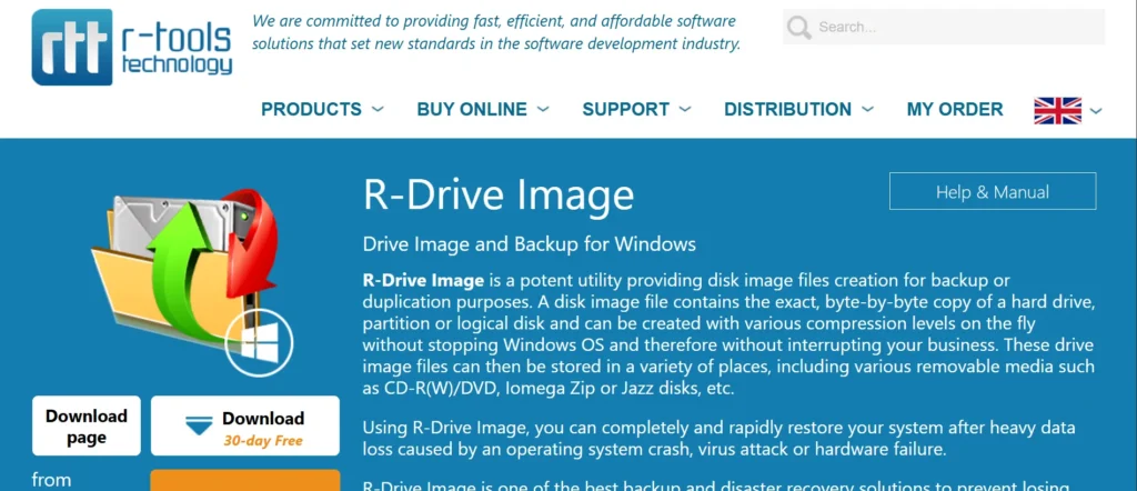 R-Drive Image - Hard drive cloning software