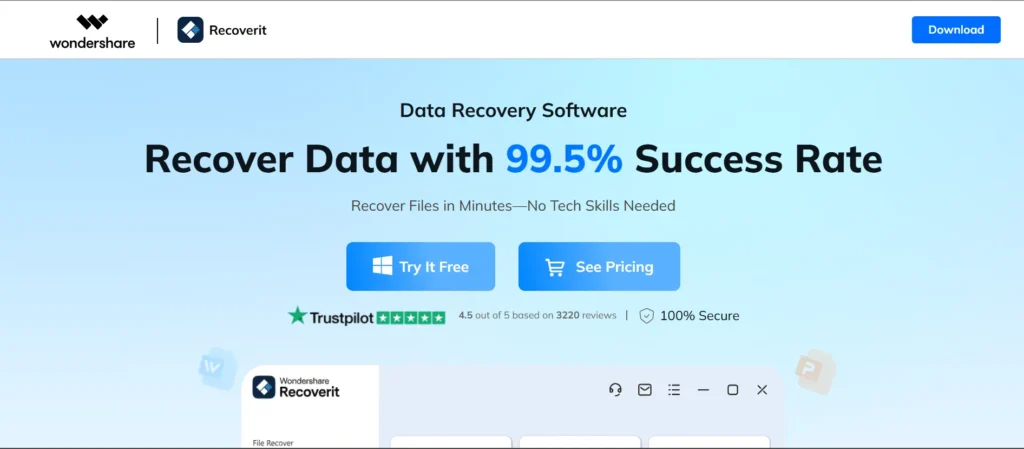Wondershare Recoverit - Data Recovery Software for Mac
