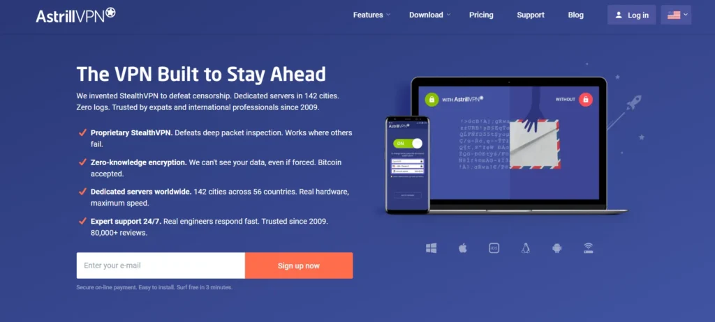 VPN for Chromebook - Astrill VPN