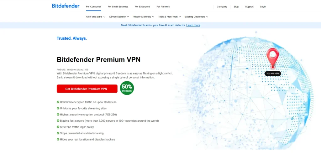Bitdefender Premium VPN-VPN for Android TV