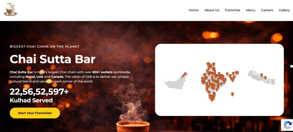 Tea Franchise in India-Chai Sutta Bar 