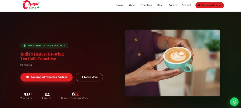 Tea Franchise in India- Chaya Time