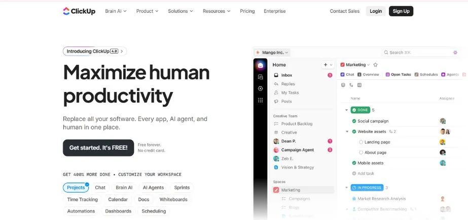 ClickUp - Productivity Tools for Digital Product Builders