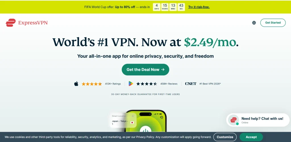 VPN for Chromebook - ExpressVPN