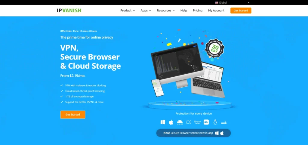 IPVanish-VPN for Chrome