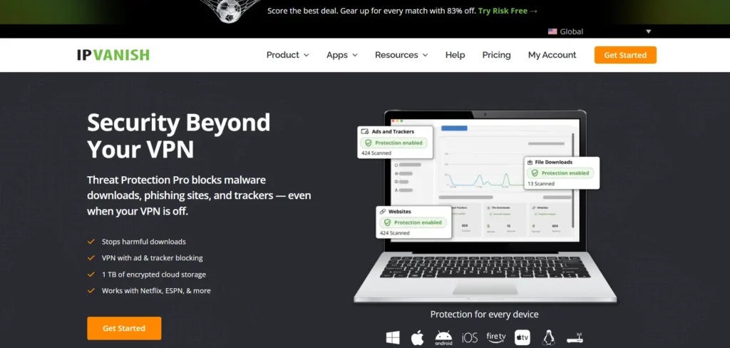 VPN for Chromebook -  IPVanish
