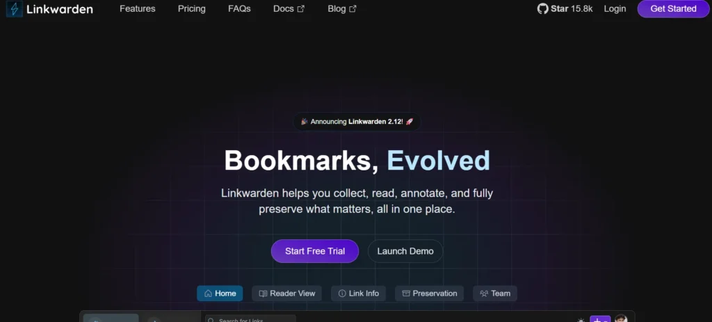 Linkwarden - Pocket Alternative