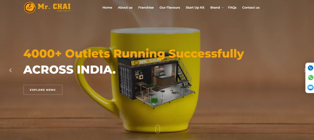 Tea Franchise in India-Mr. CHAI
