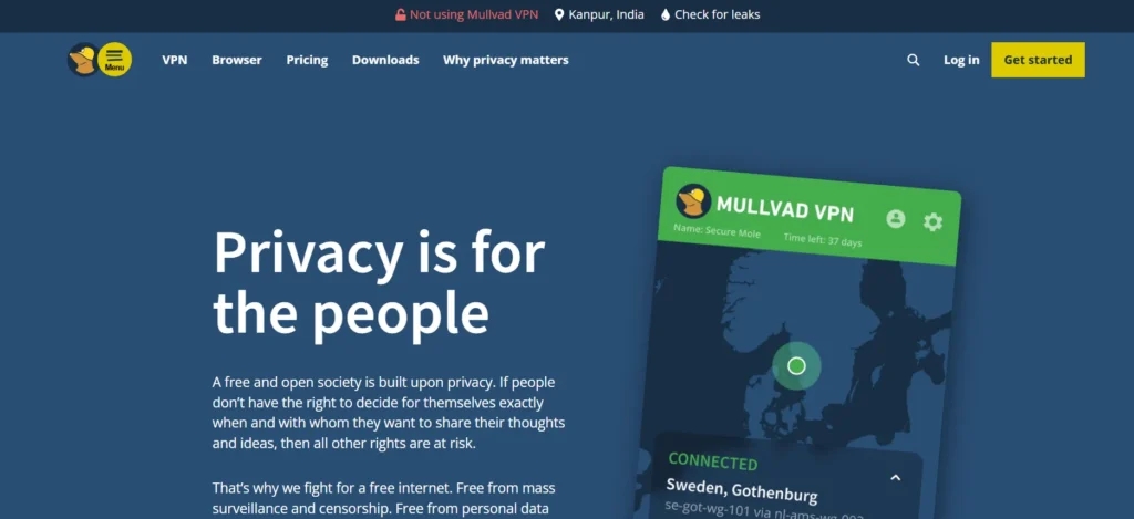 VPN for Chromebook - Mullvad VPN