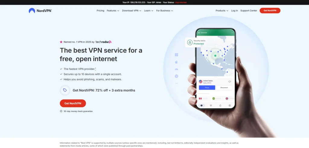 VPN for Apple TV-NordVPN