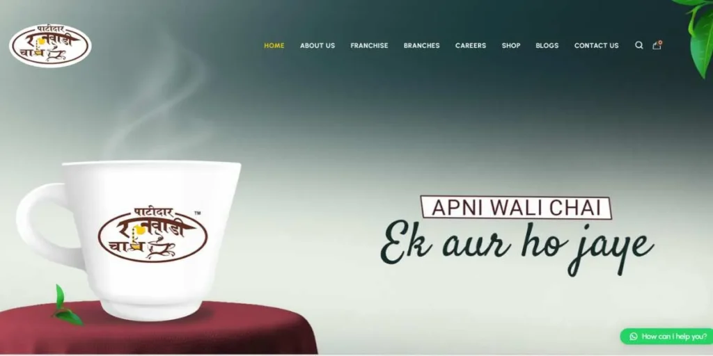 Rajwadi Chai Franchise Cost