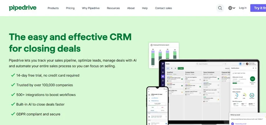 Pipedrive - client management apps