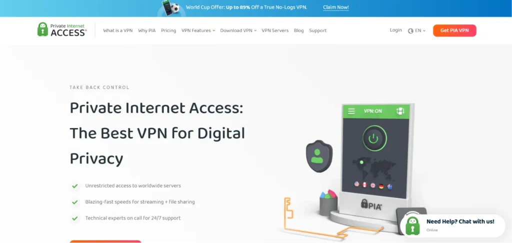 VPN for Gaming - Private Internet Access