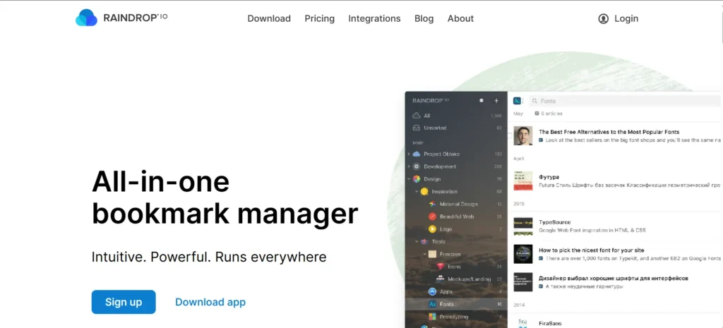 Raindrop.io - Pocket Alternative