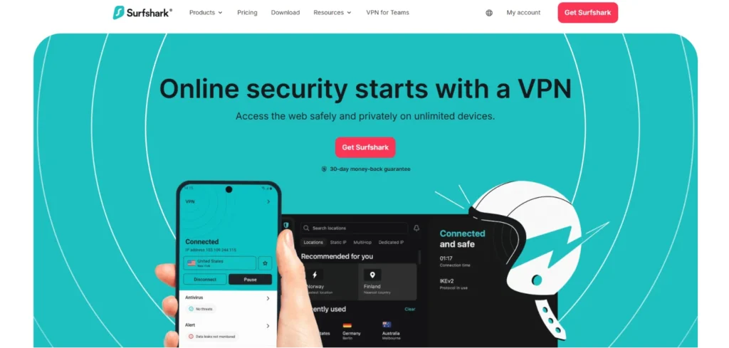 VPN for Gaming - Surfshark
