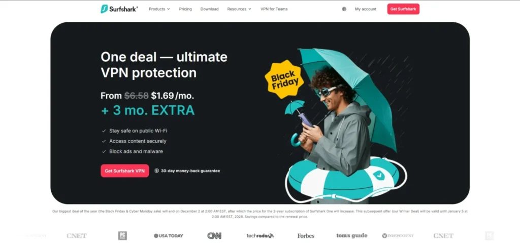 VPN for Gaming - Surfshark