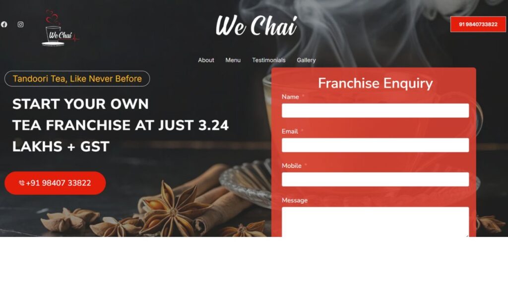 Tea Franchise in India