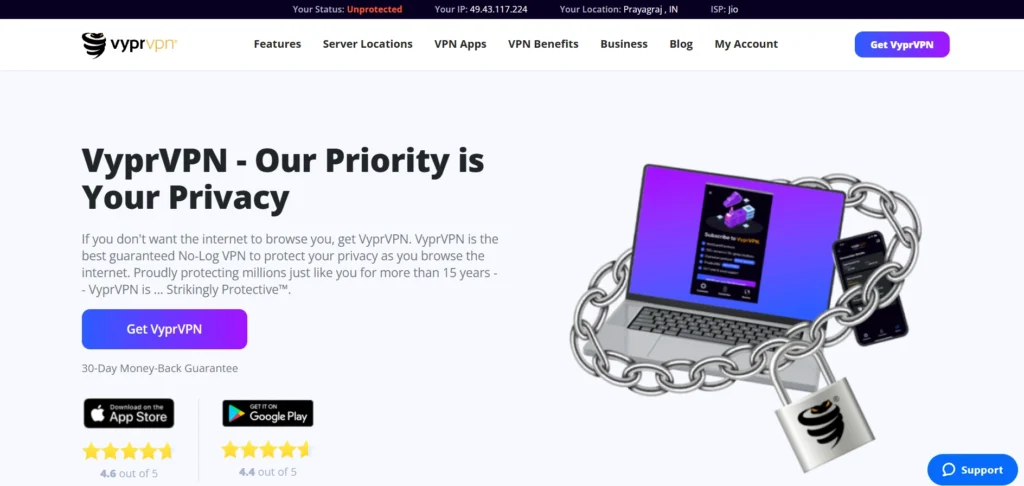 VPN for Chromebook - VyprVPN