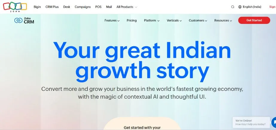 Zoho CRM - client management apps