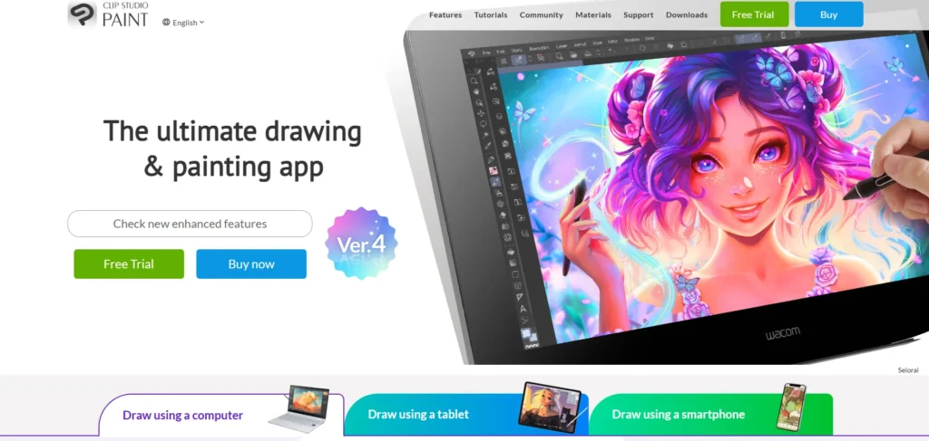 Drawing Software: Clip Studio Paint