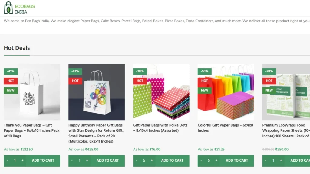 Paper Bag Manufacturers in Delhi