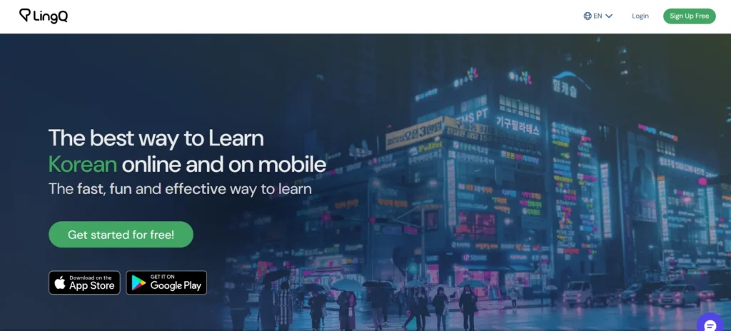 Korean Language Learning App - LingQ