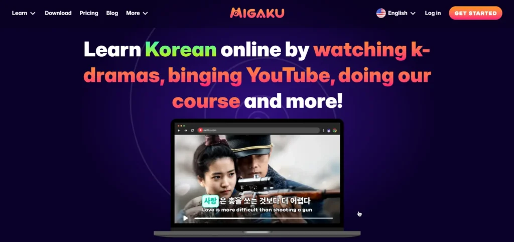 Korean Language Learning App - Migaku