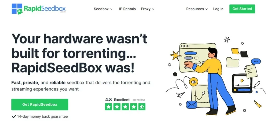 RapidSeedbox - Seedr Alternatives