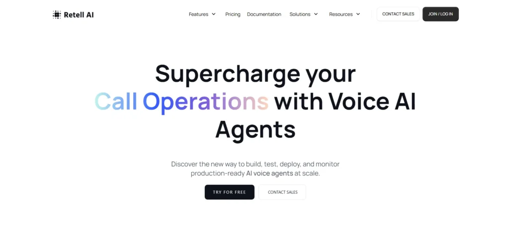 Voice AI Agent Development Company -  Retell AI