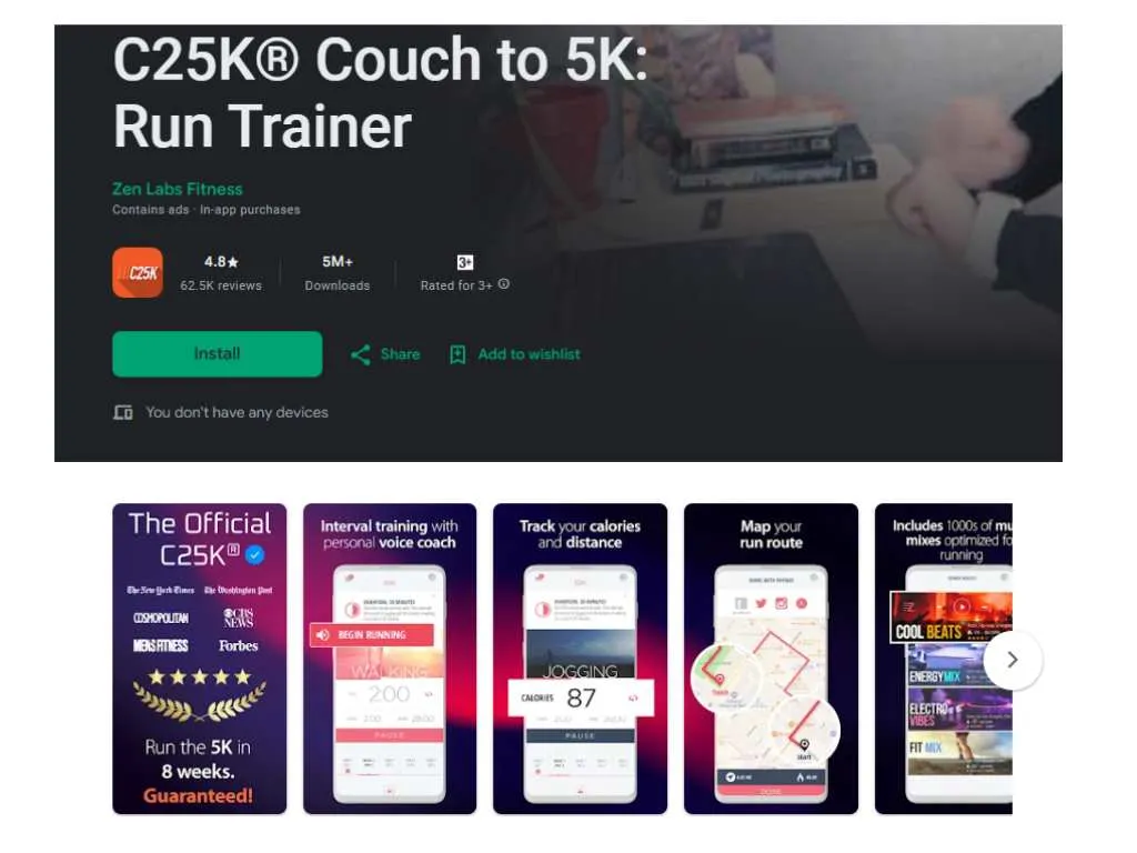 Running App for Beginners