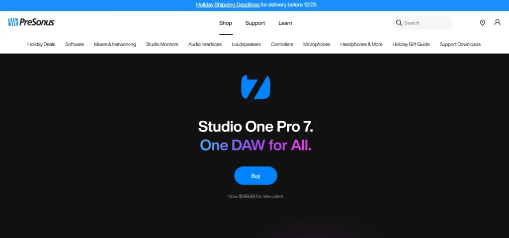 Music Production Software - Studio One Pro 7