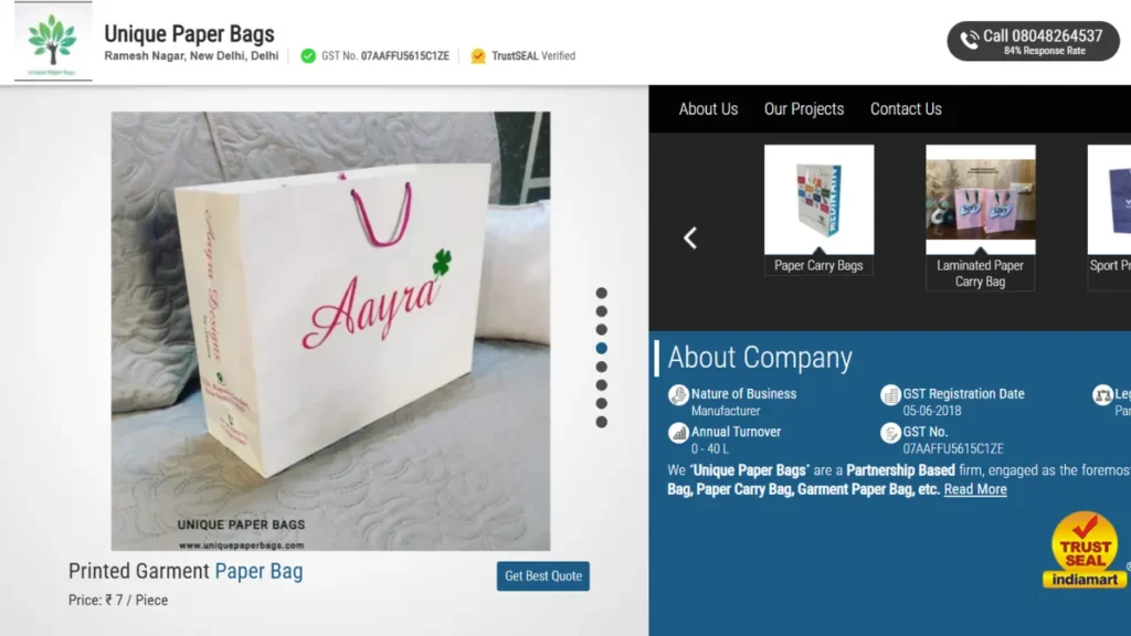 Paper Bag Manufacturers in Delhi