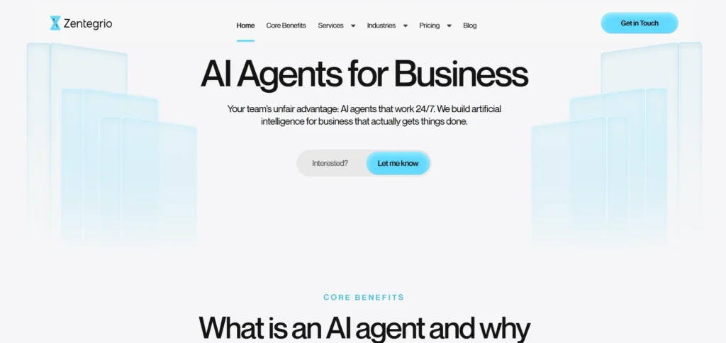 Voice AI Agent Development Company - Zentegrio