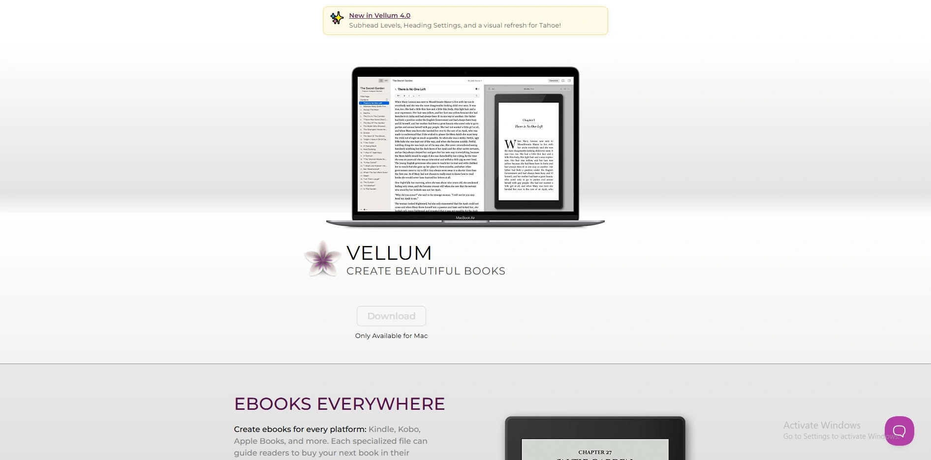 Book Writing Software
- Vellum 