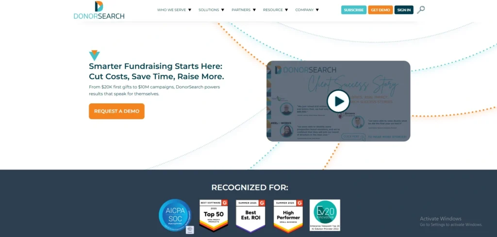 Wealth Screening Tools for Nonprofits
- DonorSearch