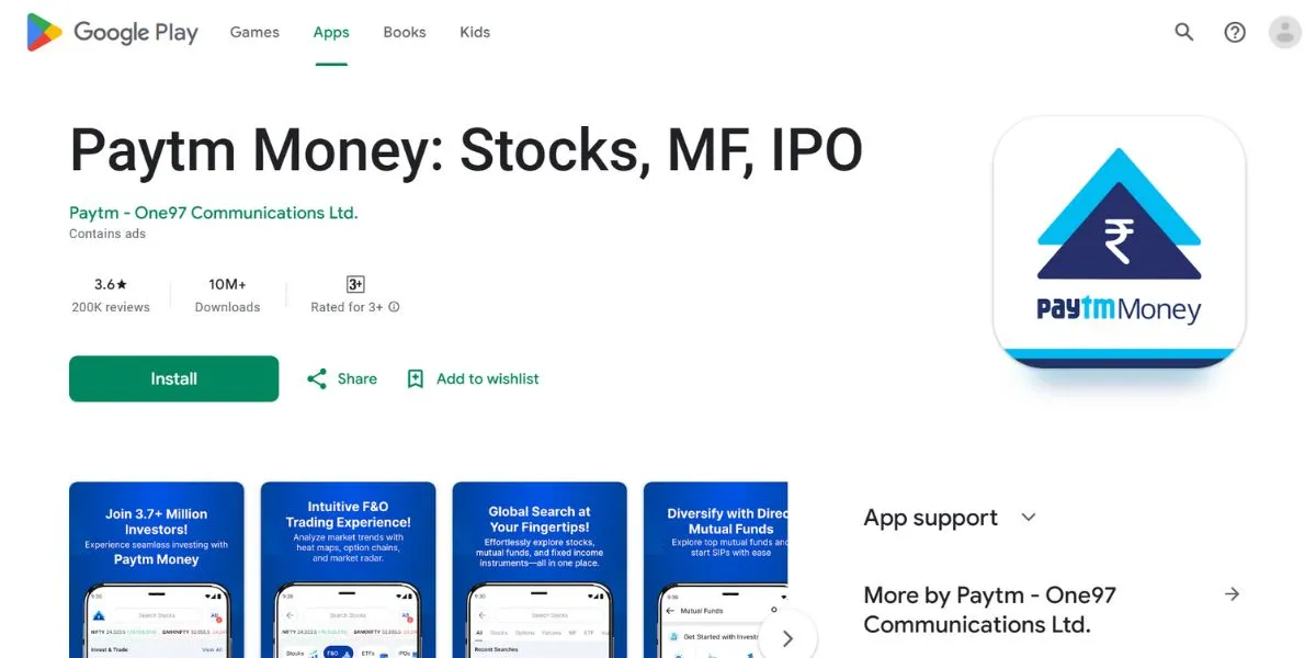 paytm money - trading apps without investment​