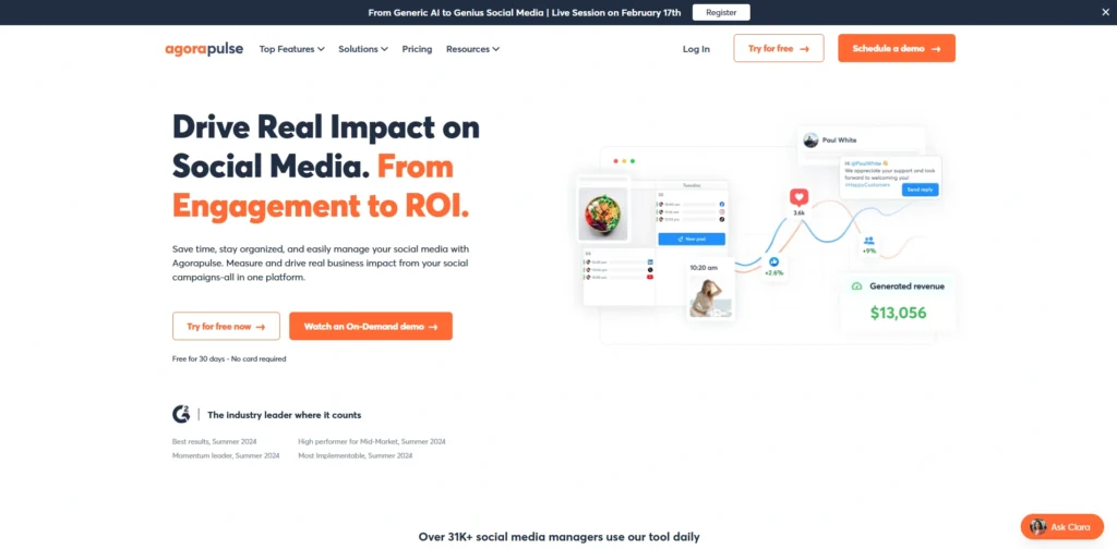 Social Media Monitoring Software -   Agorapulse