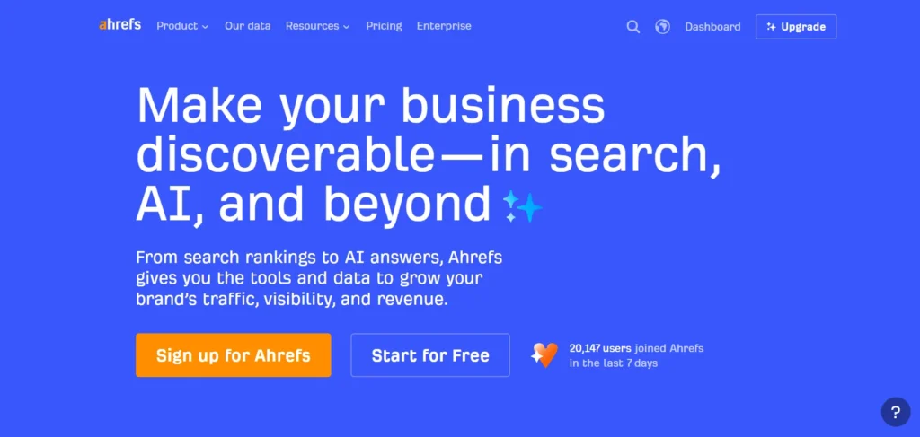 Growth Navigate Startup Tool-  Ahrefs 