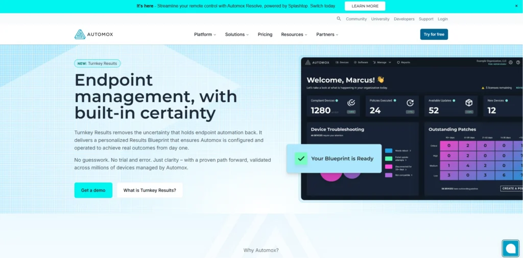 Server Patch Management Tool -  Automox