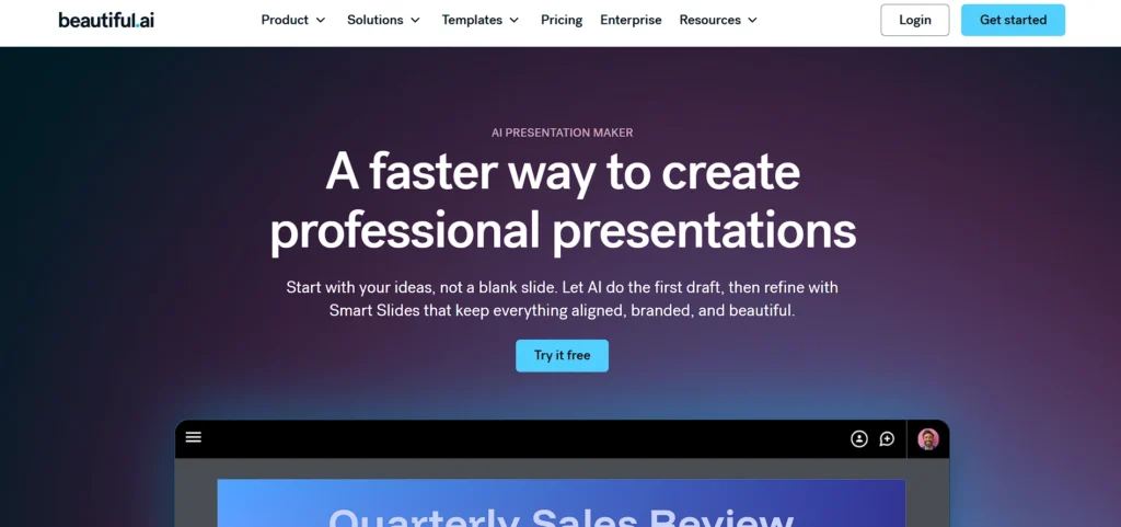 presentation software - Beautiful.ai