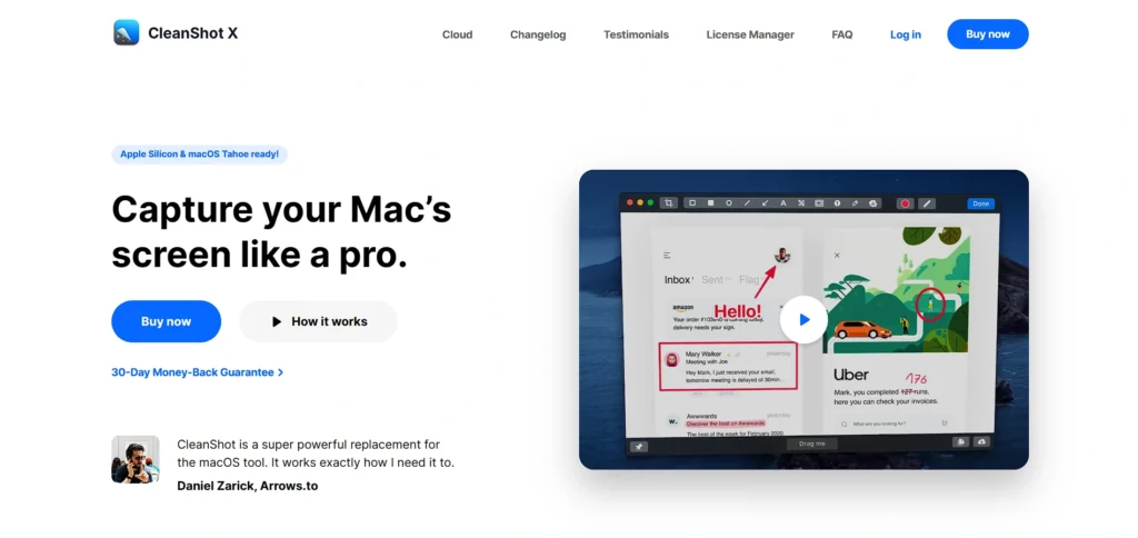 snipping tool for mac - CleanShot X