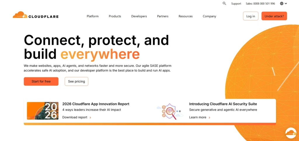 web optimization software solution - Cloudflare