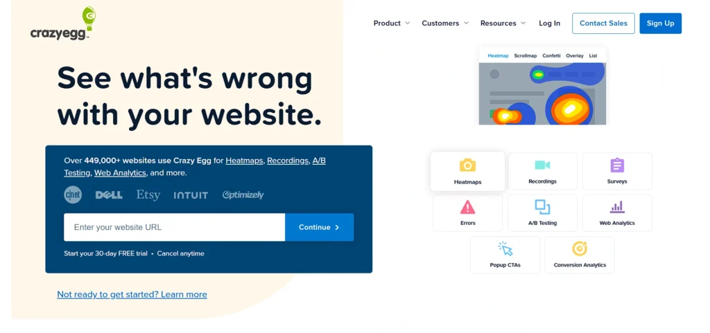 web optimization software solution - Crazy Egg