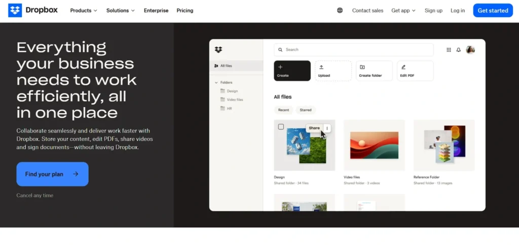 Dropbox Business - Document Control Software