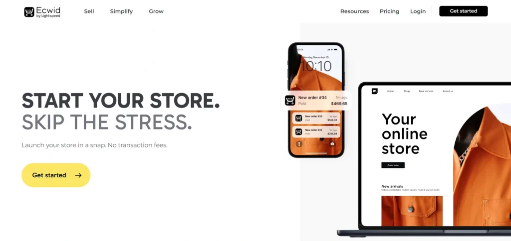 SEO eCommerce Platform - Ecwid