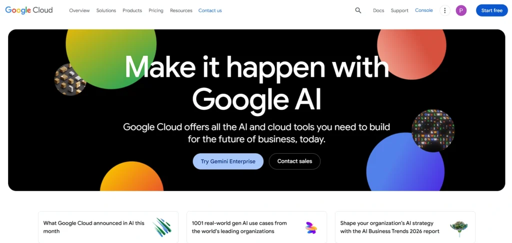 predictive analytics tool - Google Cloud AI