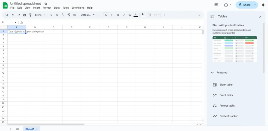 Data Entry Software - Google Sheets