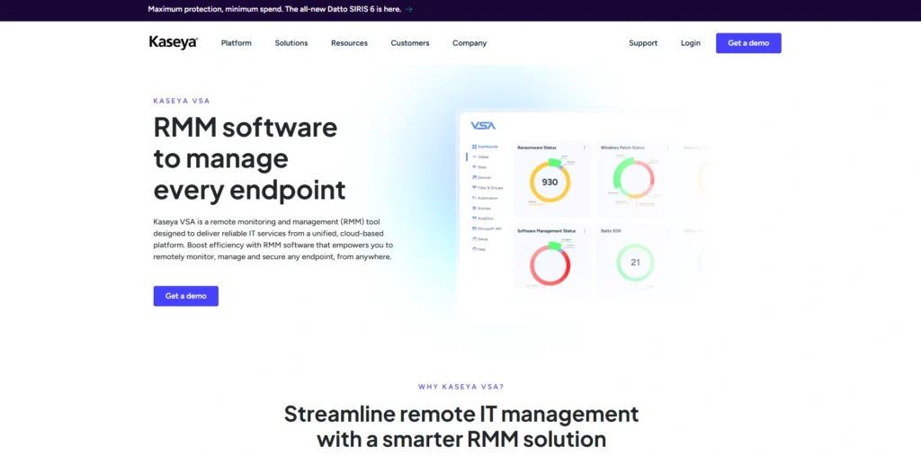 Server Patch Management Tool -  Kaseya VSA