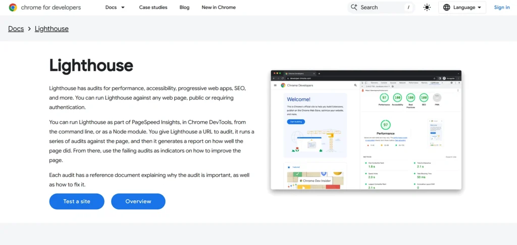 web optimization software solution - Lighthouse