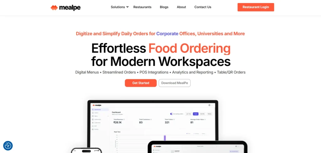 canteen management software - MealPe